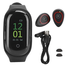 2 in 1 Watch Bracelet Headset Sports Colorful Screen Smartwatch Dual Bluetooth Earphone