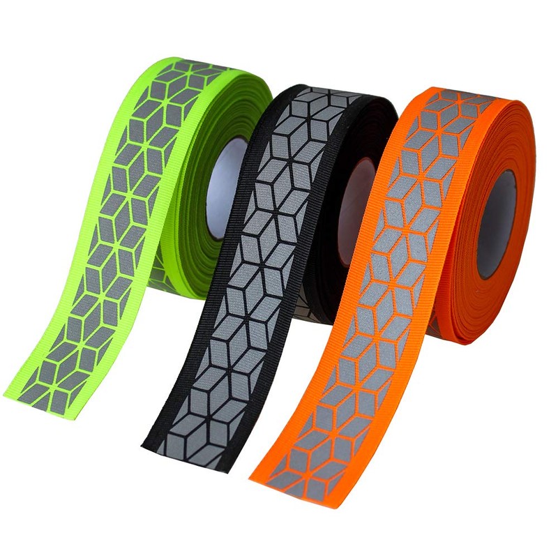 JINBING Silver Sew On Reflective Ribbon Tape for Chothing Safety