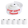 Pokanic Thermal Receipt Paper Rolls [3 1/8" x 230'] x