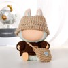 Brown Doll Clothes Set 3-Piece Doll Accessories