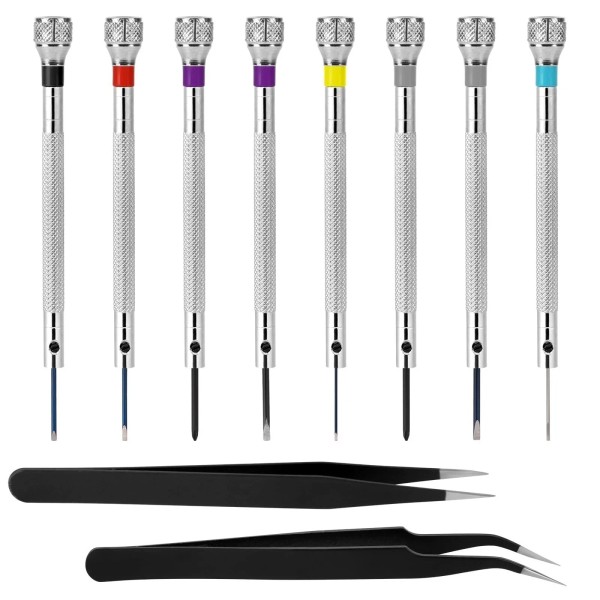 Mozeat Lens 8 Pcs Professional Watch Screwdriver Set Micro Precision