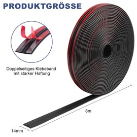 SDLDEER Car Windscreen Rubber Seal 8 m x 14 mm T Shape Sealing Strip Car Windscreen Weather Car Door Sealing Strip for Car Truck Door Window Decor