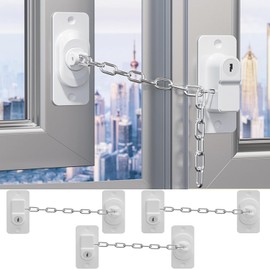 CMINGJ (Paquete de 3 cerraduras de seguridad para niños, cerradura de refrigerador ajustable con llaves, para nevera, armarios, cajones, lavaplatos, inodoro y clóset de seguridad para niños, para niños, niños y niños pequeños (paquete de 3)