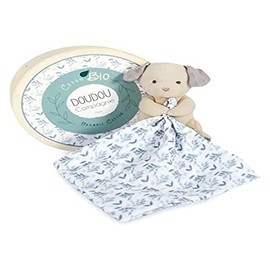 Doudou et Compagnie DC3965 Organic Flat Dog Comforter Blue 25cm