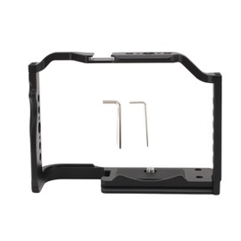 Camera Cage Video Rig Aluminium Alloy 1/4in 3/8in Screw Hole Cold Shoe Mount with for Arca Type Base Film Making Accessory for R8