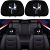 GODTERA 2 Pack Headrest Covers for American Skull Flag, Seat