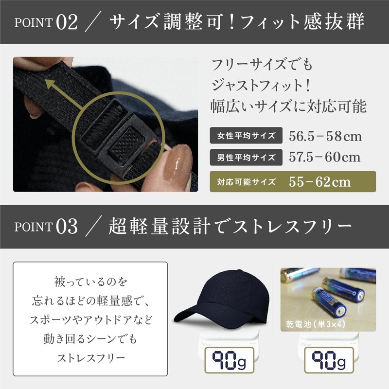 IkucheL Men's Running Cap, Mesh Cap, Fits and Stays in