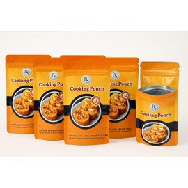 RS Cooking Pouches for Moi Moi, Omelet and Steamed Foods, BPA Free, Reusable Bags, 100 Pack