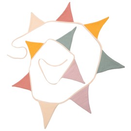 Operitacx 1Set Colorful Triangle Bunting Banner for Shower Nursery Hanging Flag Versatile Decoration for Weddings Birthdays and Celebrations