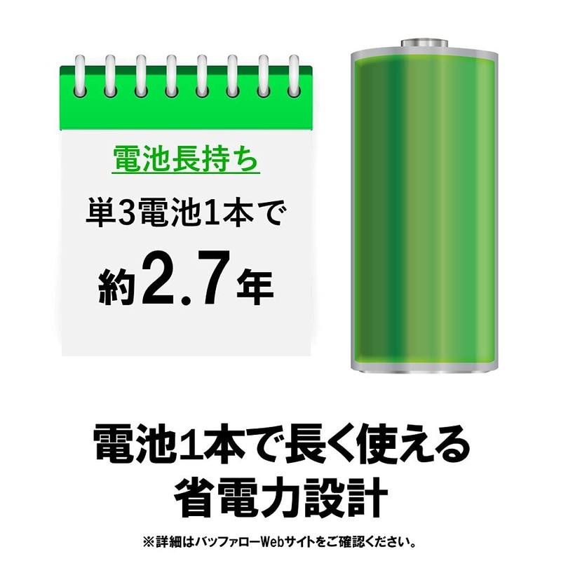 Buffalo BSMBB335NBK Wireless Mobile Mouse, Bluetooth, FLEXUS, Thin, Lightweight, 3