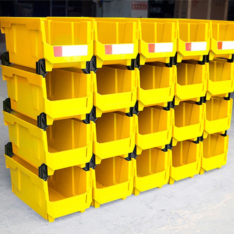Garage Organizer Bin 377x213x178mm Thickened Slant Mouth Vertical and Back