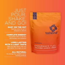 Tailwind Nutrition Paquete de 12 paquetes de varillas naranja mandarina, Mandarina, 50 Serving