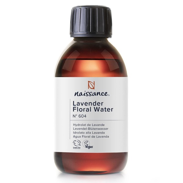 Naissance Lavendel Blütenwasser (Nr. 604) – 250 ml – Rein, Natürlich & Vegan, verwendet in Hausgemachten Schönheitsformulierungen & pur – für Haut, Gesicht, Körper