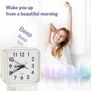 Analog Alarm Clocks, Non Ticking Table Clock with Luminous Hand