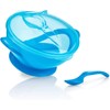 Nuby Easy Go Suction Bowl with Lid and Snap-in Spoon,