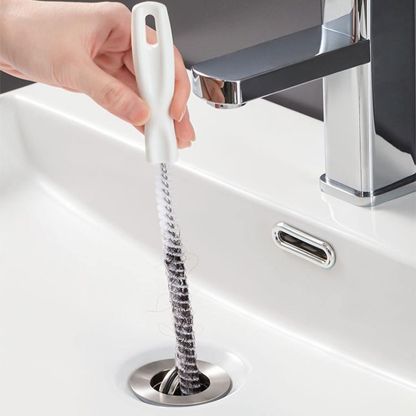 KEYRI 2Pcs Sink Cleaning Brush Flexible Drain Brush Waterpipe Drain