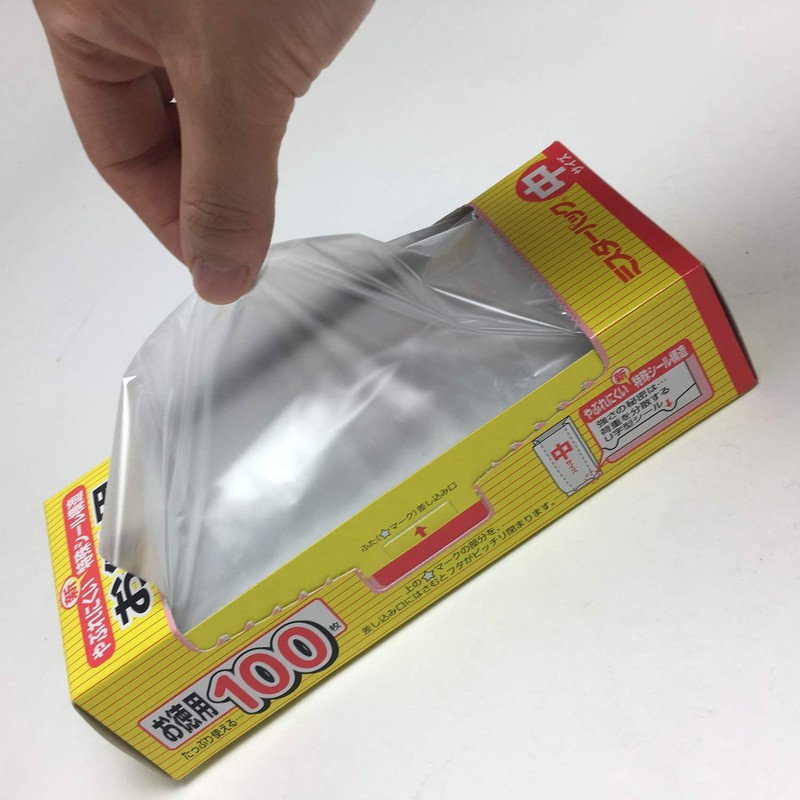 Mr Pack Kitchen Plastic Bags, Pop-Up Type, Transparent, Width 9.8