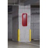 Red Surface-Mounted Fire Extinguisher Cabinet for 10 lb. Fire Extinguishers