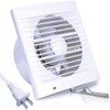4-Inch Wall Exhaust Fan: Small Window Ventilation Fit 4" Duct