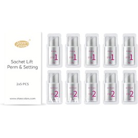 Eyelash Lifting Lotions for Eyelash Wave, Eyelash Lamination, Eyebrow Lamination, 5x Fast Perm and 5x Fixing Lotion, in Sterile Disposable Sachets, No Slack, No Loss of Shelf