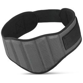 Generic Weight Lifting Belt for Men Women, 8"" Back and Lumbar Support Gym Belt for Bodybuilding, Fitness, Powerlifting, Cross Training