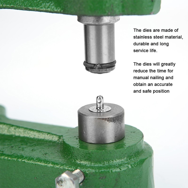 Snap Button Dies Set, 4 Pcs Snap Fastener Heavy Duty