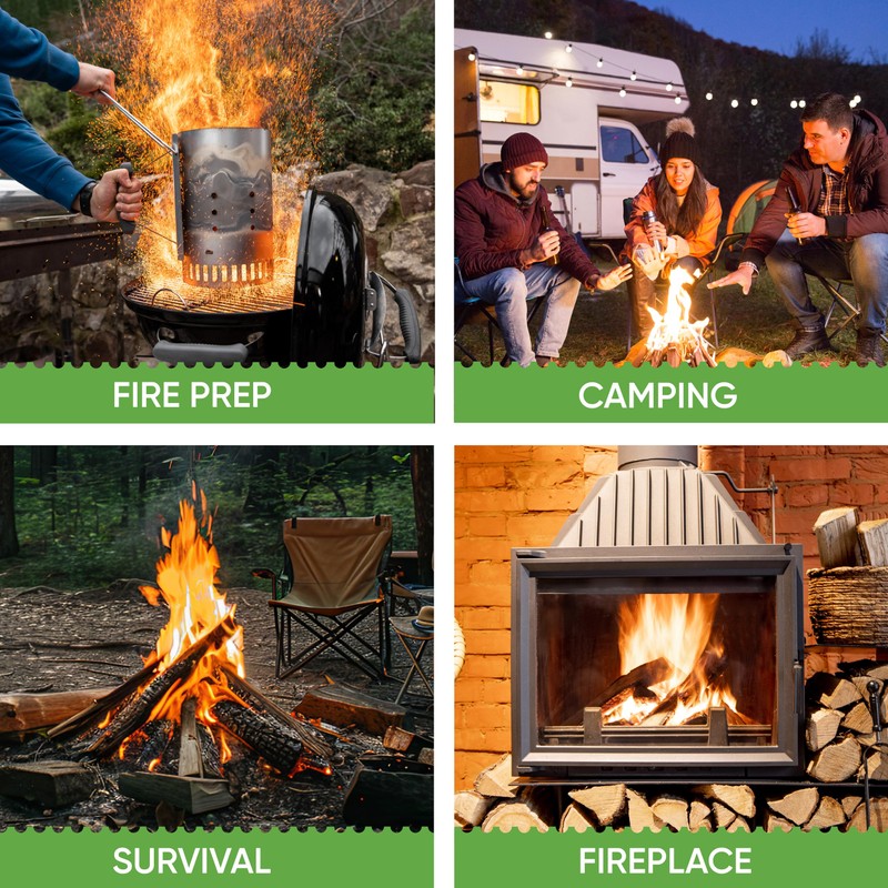 Inflame Kindling Wood 9 lbs Fire Starter Sticks for Camping,