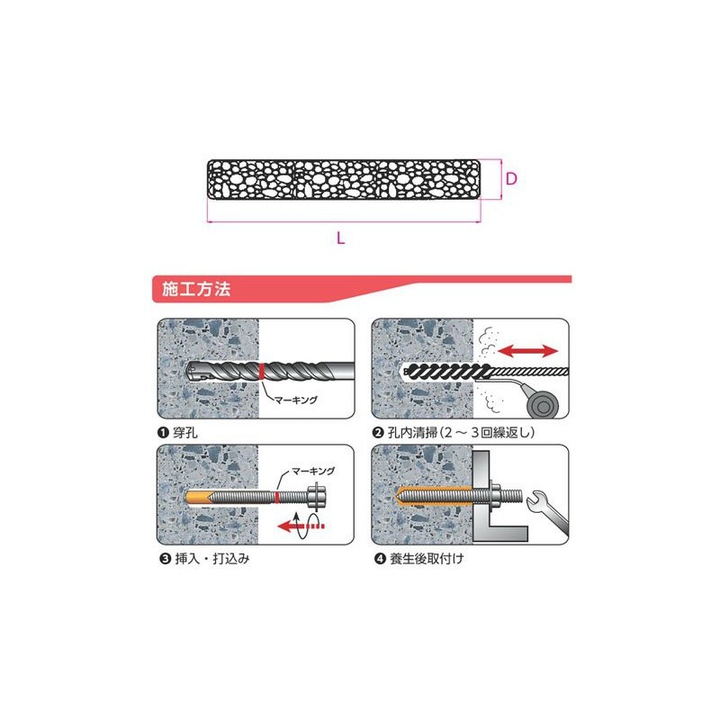 Sanko Techno AP-12S 54-842 Short Chemical Anchor