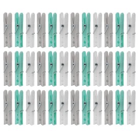 Pegs for Washing Line Strong & Durable 100 Pcs Laundry Pegs for Heavy Laundry - Wind-Proof, Rust Resistant Plastic Washing Pegs for Indoor and Outdoor - Multicolour
