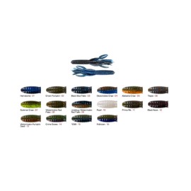 BIG BITE BAITS 4" Craw Tube/Black NEON (100 Pack)