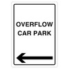 V Safety Overflow Car Park - Arrow Left 210 x