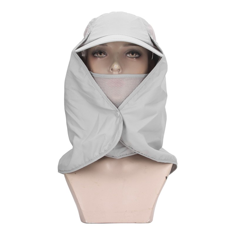 Outdoor Sunscreen Hat Ventilate Adjustable Removable Sun Protection Wide Brim