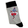 Mens Tattoo Love Hurts Heart Dagger Socks UK Size 6-11