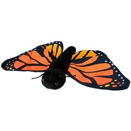 WISHPETS Orange Monarch Butterfly 15" Stuffed Animal Plush Toy