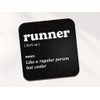 Runner Square Coaster - Running Sport Fan Dictionary Regular But