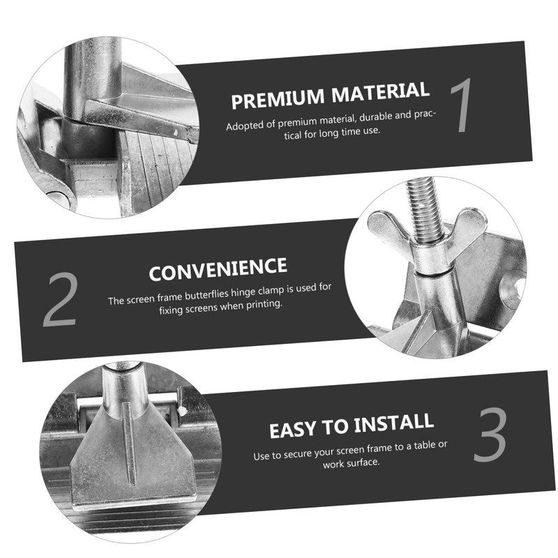 Operitacx Silk Hinge Clamp for Frame Machines Lightweight Printing Tool