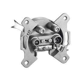 Goobay 67049 4-Way Antenna End Wall Socket