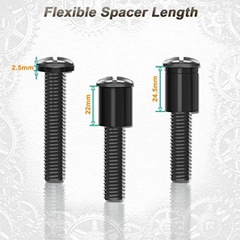 BuFan Kit Universal de Tornillos Montaje TV, Compatible con La Mayoría de televisores LED LCD OLED 4K, Incluye Tornillos y Accesorios de Montaje para 