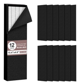 HSIAMEN 4825 Activated Carbon Pre-filters B Compatible with Guardian Air Purifier Models AC4800 Series (AC4825, AC4825e) and Filter B FLT4825, 12-Pack