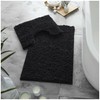 VELVETIO Bath Mats & Pedestal Set, Zero Twist Fluffy Super