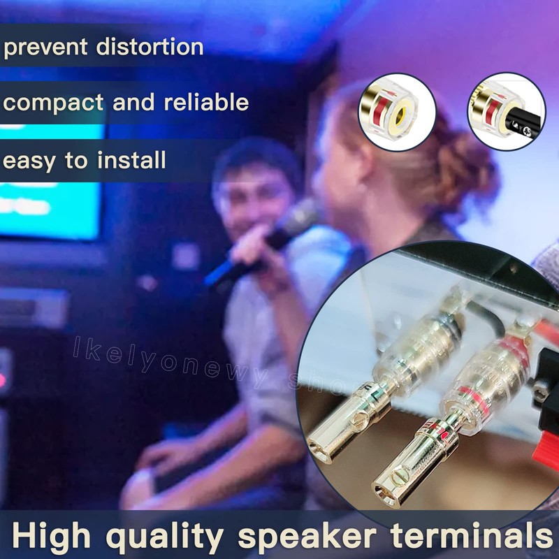 Speaker Binding Post Copper Plug Sockets 4Mm Binding Post Amplifier