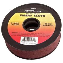 Forney 71804 Emery Cloth, 120-Grit, 1-Inch-by-10-Yard Bench Roll