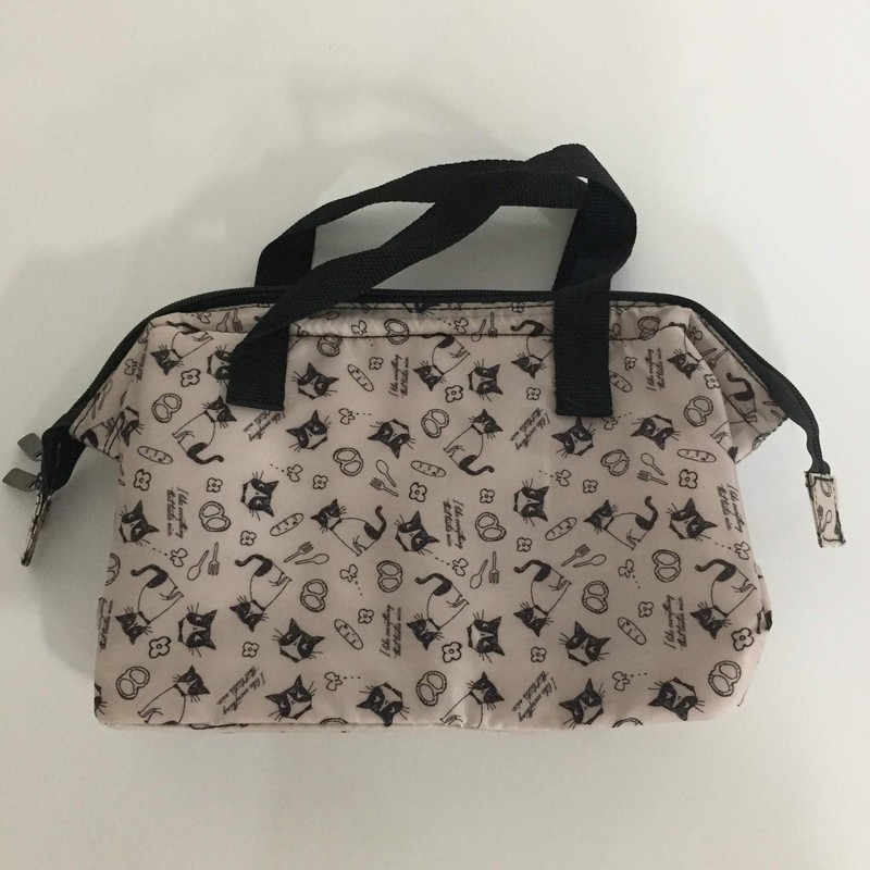 Nakano MM-512 Lunch Bag, Coin Opening Type, Happy Cat, Approx.