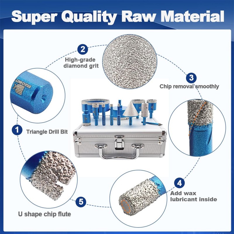 Diamond Core Drill Bit Set - BRSCHNITT Diamond Hole Saw