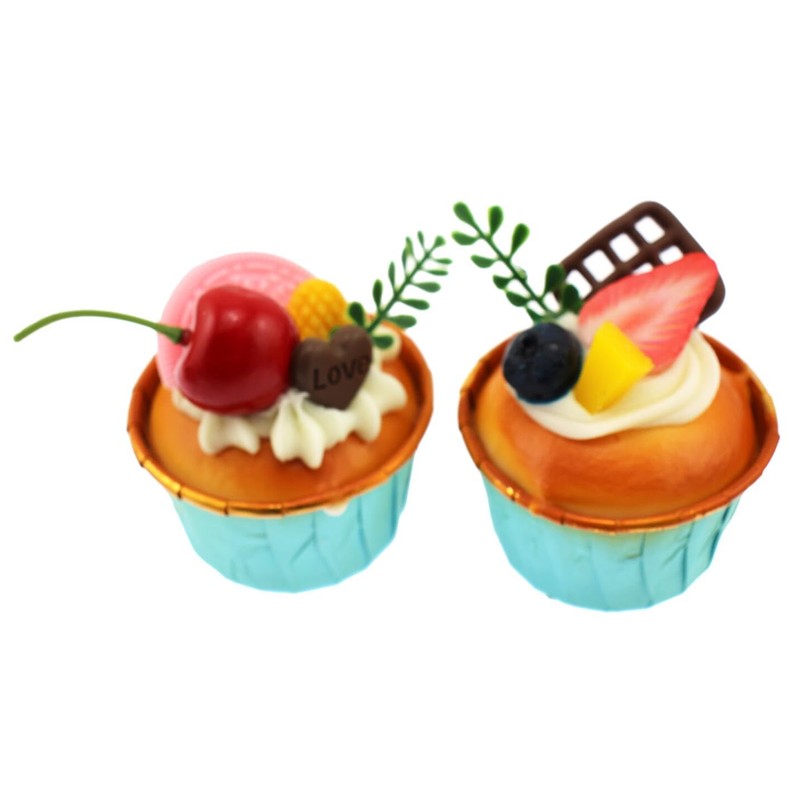 Speed mao Real-Like Cute Cupcake Food Sample Food Model 6-Piece