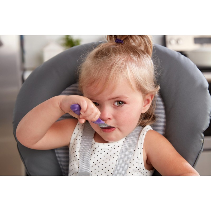 NUK Kiddy Cutlery Forks, Durable Stainless Steel, BPA & Latex-Free,