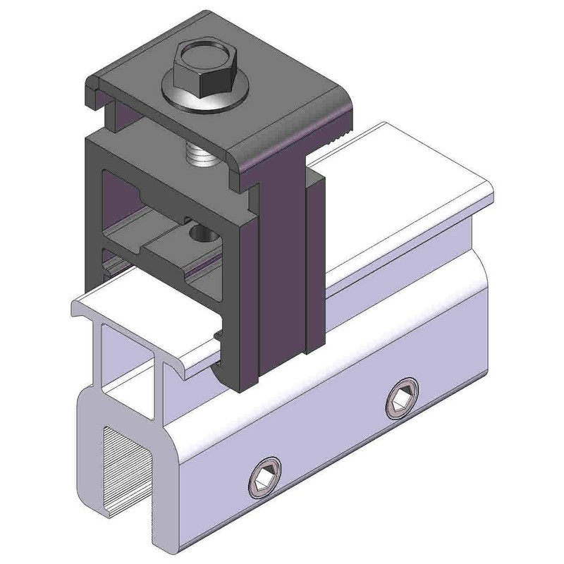 4 Pack End Clamp MageClamp Mounting Kits for Standing Seam