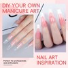 PEACECOLOR Poly Gel Nails Set, 3 Colours, Pink, Blanco, Nude