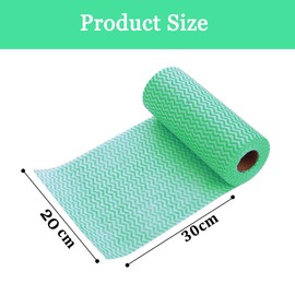 MBBUROYY Disposable Cleaning Cloth,Reusable Cleaning Wipes,Dish Cloth Dish Towels Dish Rags Reusable Kitchen Paper Towels (150-sheet, 3 Roll Blue)