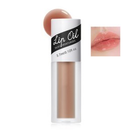 Qwesure Xixi Waterproof Moisturising Oil Lip Gloss - Crystal Jelly Liquid Lip Care Oil Simple Colour Reduces Wrinkles Three-Dimensional